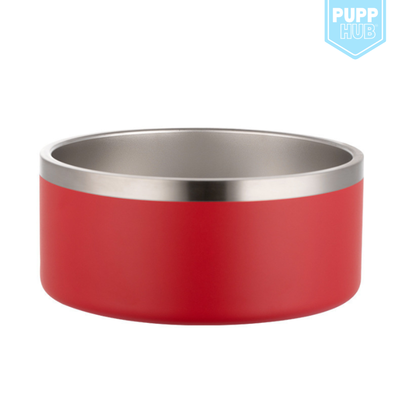 Premium Stainless Steel Dog Bowl with Non-Slip Silicone Mat - The Blend Barn